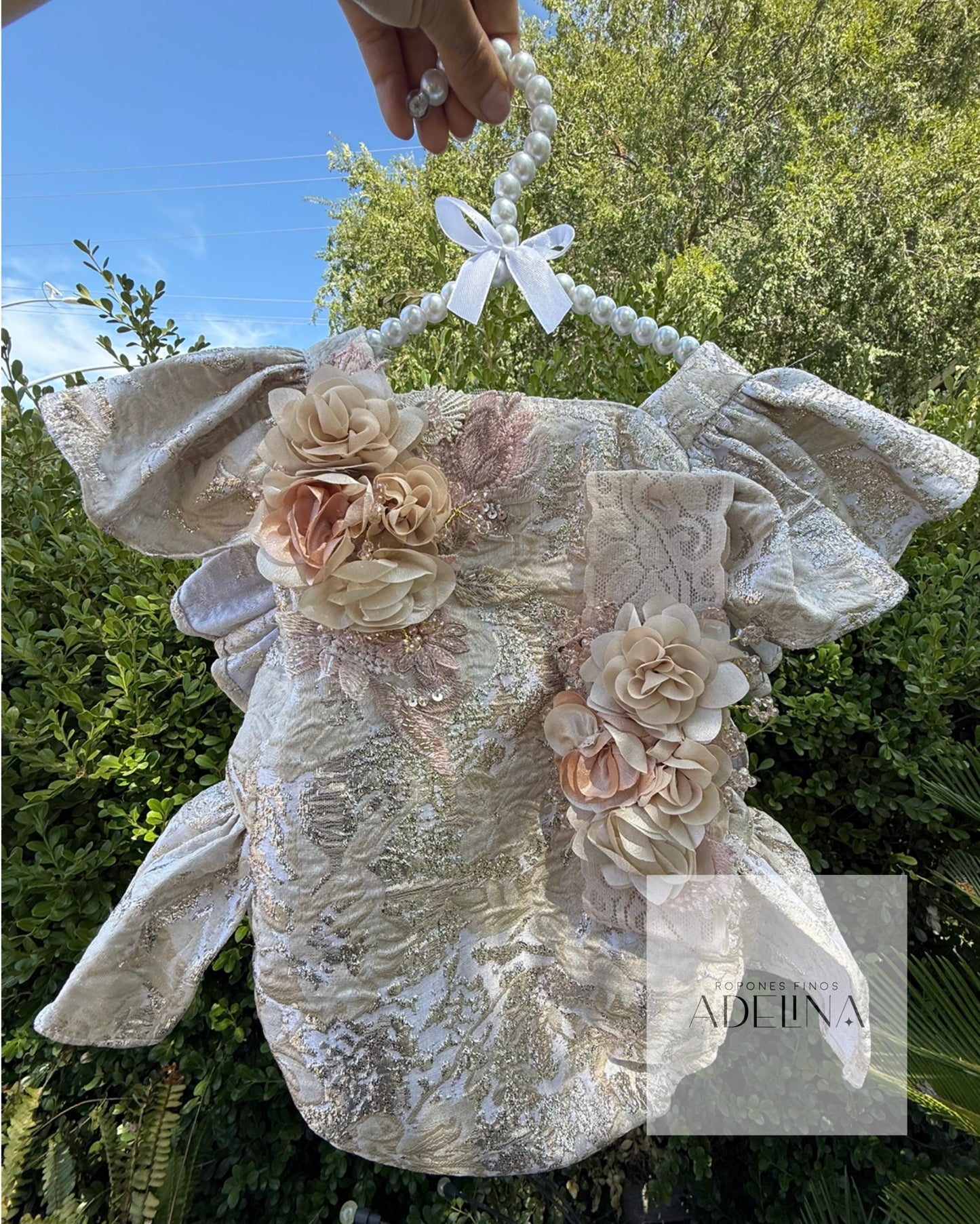 Pañalero/ Baby Romper Champagne