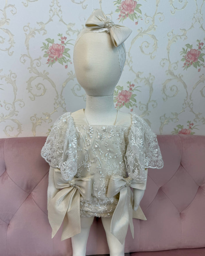 Cataleya-Champagne 0-24 Months (Romper/ Pañalero)