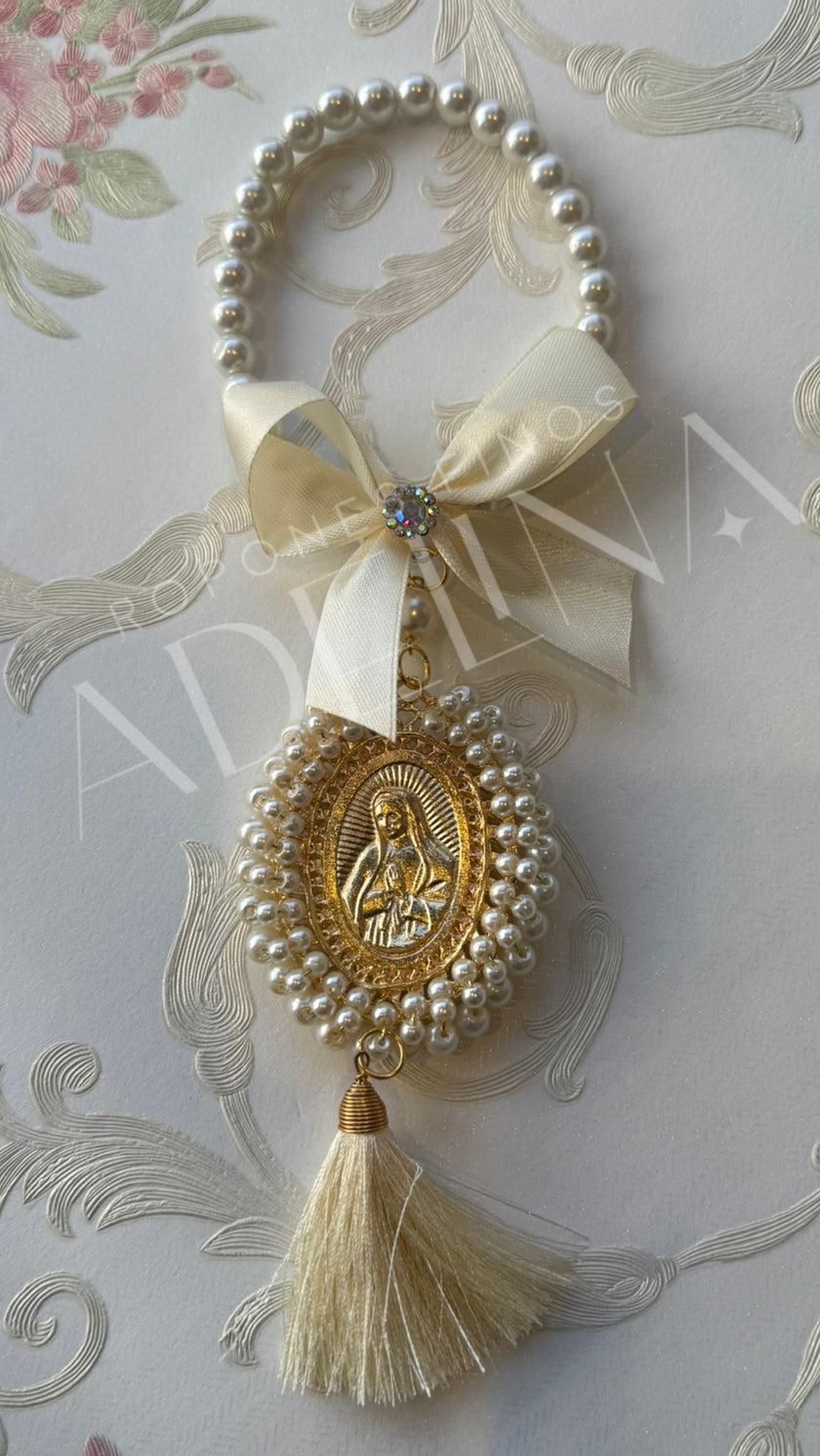 Bendición de Virgen de Guadalupe Perla / Lady of Guadalupe Blessing Pearl (12 Pieces)