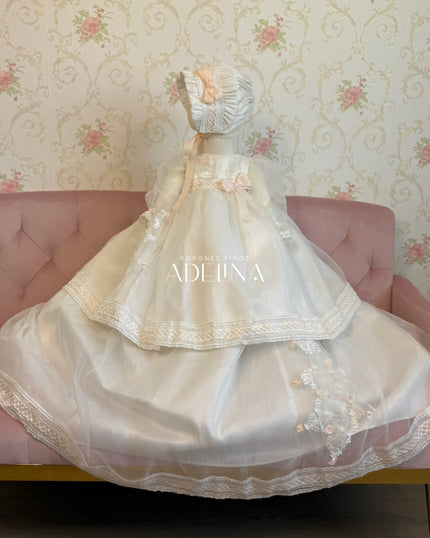 Dulce-Long Sleeve Pearl(Ropón/Christening Gown)