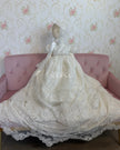Angelique-Short Sleeve Pearl (Ropón/Christening Gown)